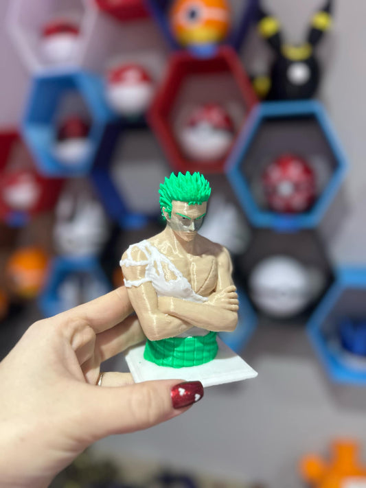 FIGURINE CHEVEUX VERTS