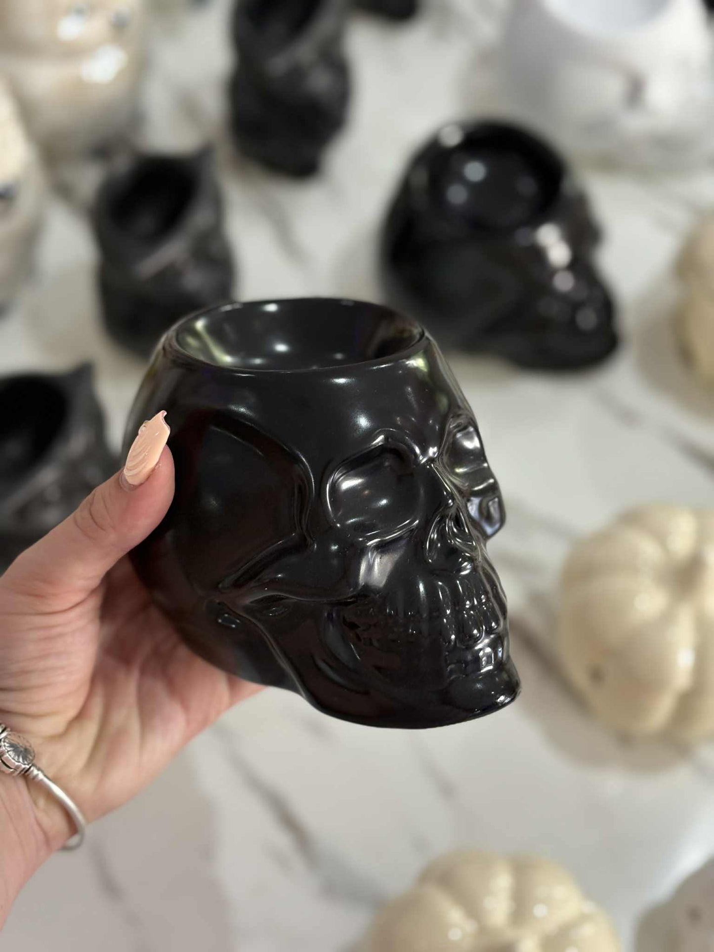 BRULEUR TETE DE MORT NOIR